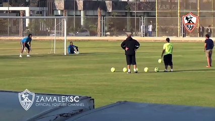 حازم إمام يتحدى حراس الزمالك