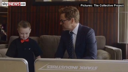 Iron Man Gives Bionic Arm To Seven-Year-Old Boy