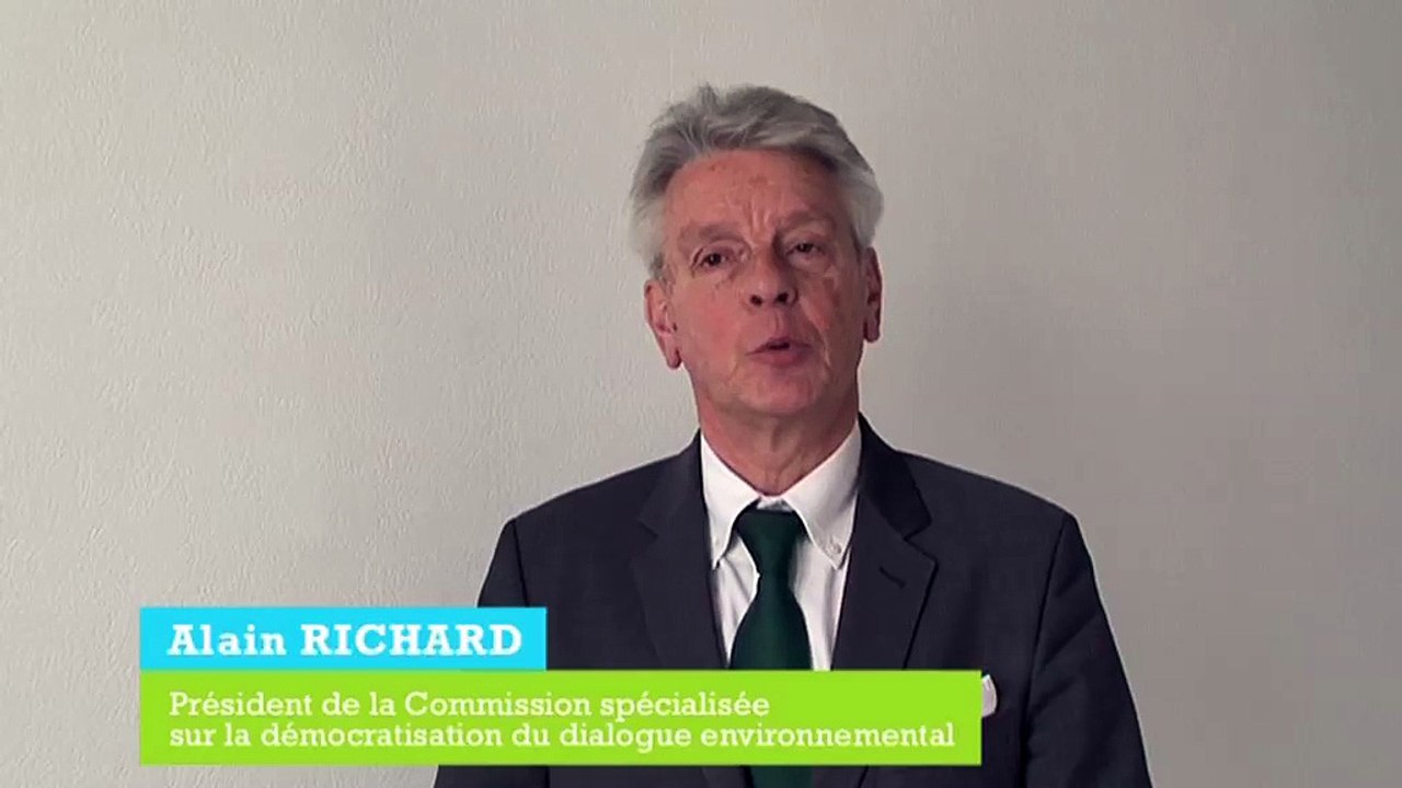 Alain Richard Président de la Commission spécialisée sur la démocratisation du dialogue environnemental