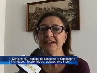 ▶ Dimissioni, replica dell'assessore Castiglione. Il sindaco Totale fiducia, abbassiamo i toni
