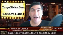 Boston Celtics vs. Orlando Magic Free Pick Prediction NBA Pro Basketball Odds Preview 3-13-2015