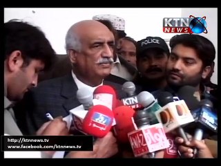 Khursheed Shah Media Talk On Nine Zero Issue