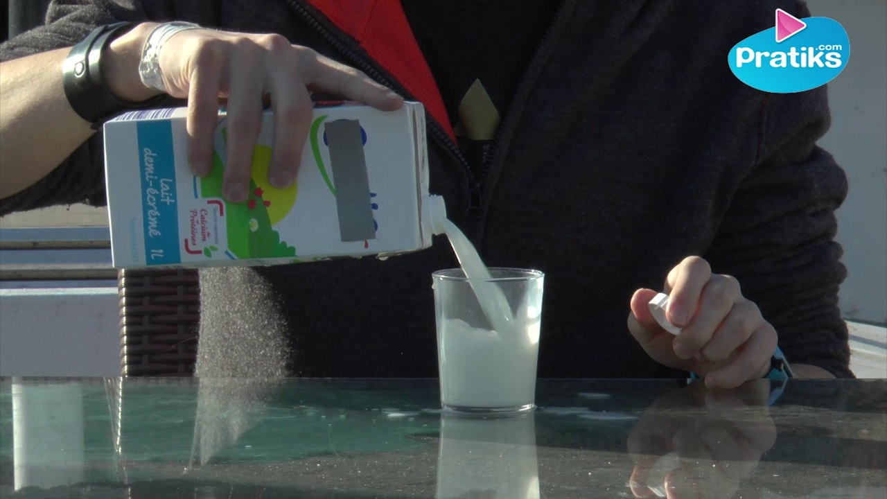 Comment se servir du jus ou du lait sans en renverser