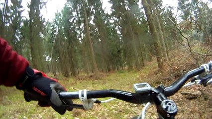 première exploration en FatBike de la "vallée perdue" en forêt du Trait