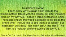 DEWALT DW7351 Folding Table for DW735 Planer Review