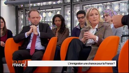 Marine Le Pen: " Je veux que les français aient le choix sur la question de l'immigration" - Toutes les France