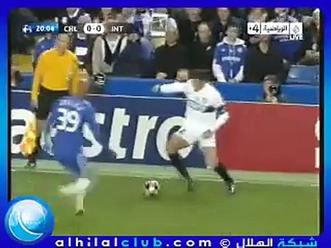 2010 الشوط الاول مباراة تشيلسي 0-1 انتر ميلان - الدور التاني دوري ابطال اوروبا