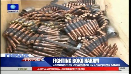 Nigerian Soldiers Jubilate As They Burn Boko Haram Flags