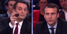 Clash entre Florian Philippot et Emmanuel Macron - ZAPPING ACTU DU 13/03/2015