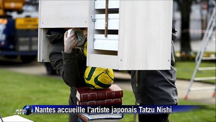 Nantes: surprenante installation de l'artiste nippon Tatzu Nish