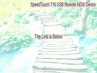 SpeedTouch 716 USB Remote NDIS Device Download [Legit Download 2015]