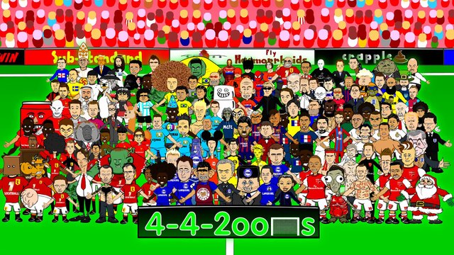 Santi Cazorla DANCE MAN CITY vs ARSENAL FC 0-2 (Goals Highlights Giroud)by 442oons Football Cartoon