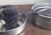 Mesmerizing Magnetic Putty Reacts to a Stronger Magnet