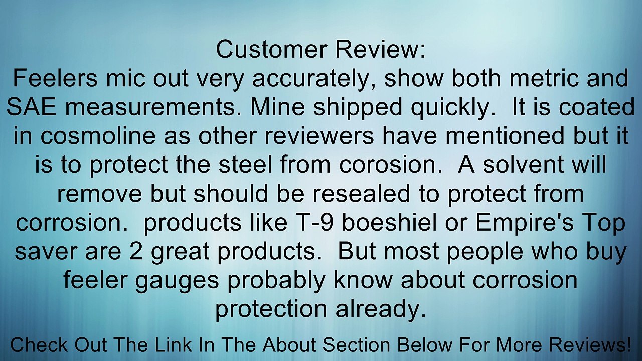 Grizzly G9616 Feeler-Gauge Set, 32-Piece Review