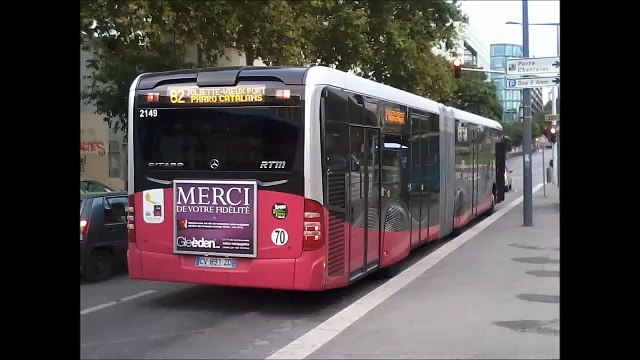 [Sound] Bus Mercedes-Benz Citaro G C2 €5 BHNS TGB n°2149 de la RTM - Marseille sur les lignes 82 et 82 S