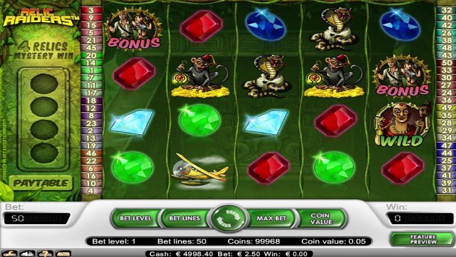 Relic Raiders™ par NetEnt | Machines à sous en ligne Gratuites | MachinesAsousX.com