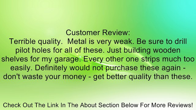 Grizzly H0570 Wood Screw Assortment, 100-Piece Review