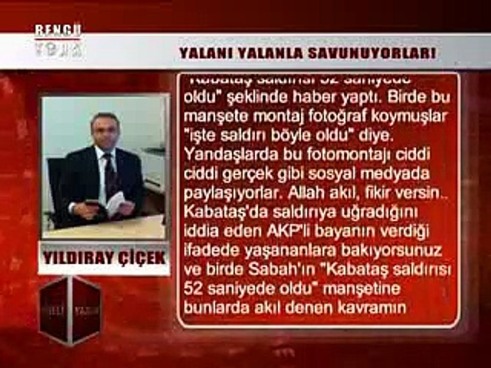 KÖŞELİ YAZILAR - YILDIRAY ÇİÇEK 13.03.2015