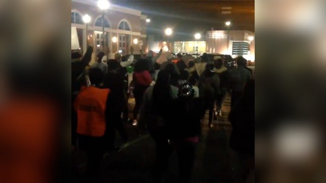 After shooting, a peaceful night of protests in Ferguson