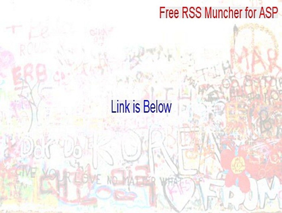 Free RSS Muncher for ASP.net Cracked [Free RSS Muncher for ASP]