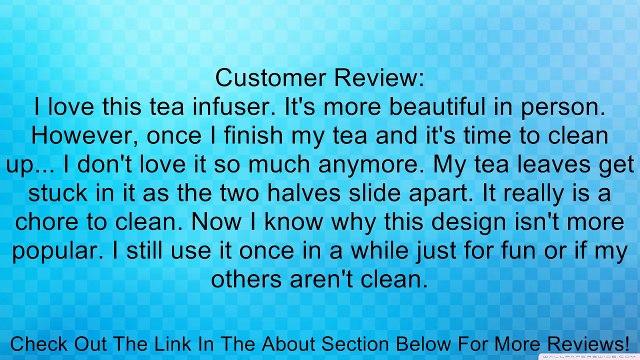 SCI/Scandicrafts, Inc. Heart-Shaped Tea Infuser 6.75-in. Review