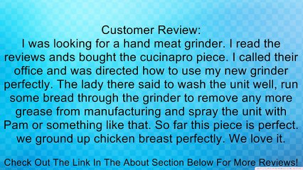 CucinaPro Table Mount Healthy Meat Grinder Review