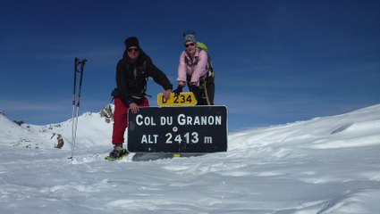 Le col du Granon en raquette