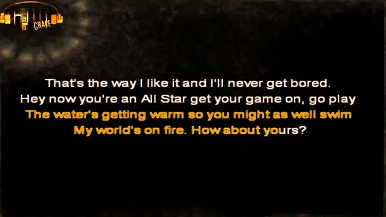 Smash Mouth - All Star karaoke (Shrek soundtrack)