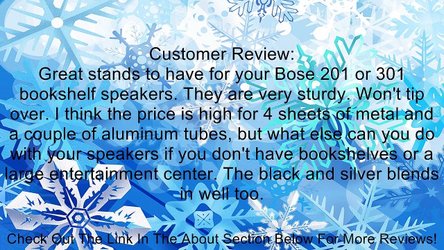 Bose FS-1 Bookshelf Speaker Floor Stands (pair) - Black and Silver Review