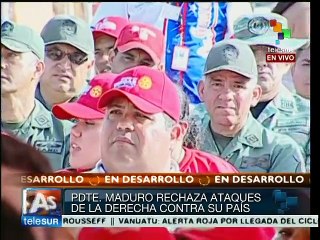 Rechaza Maduro ataques a Venezuela por parte de derecha internacional
