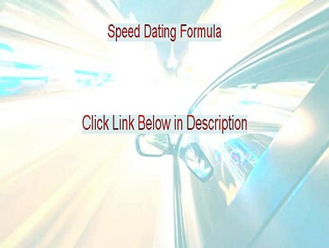 Speed Dating Formula PDF Free (Get It Now)