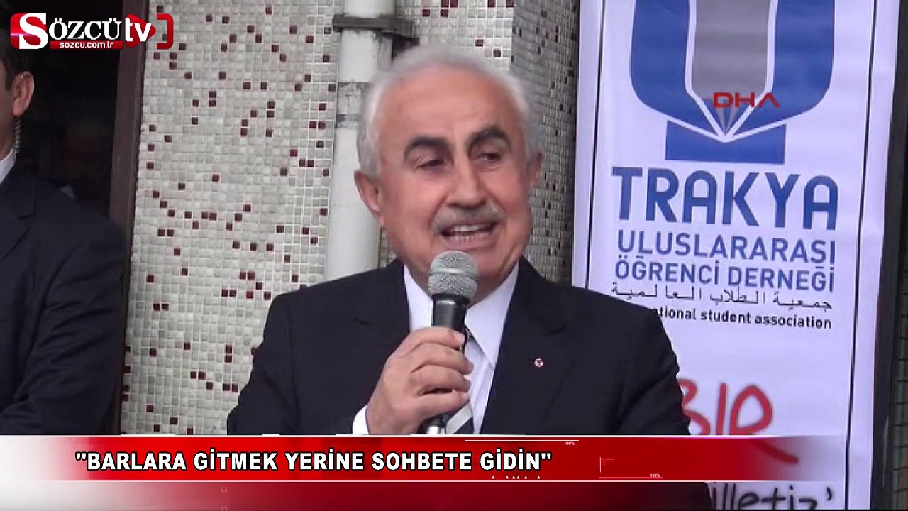 ''Barlara gitmek yerine sohbet edin''