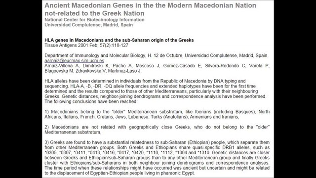 Macedonians of today are DIRECT descendants of the Ancient Macedonians