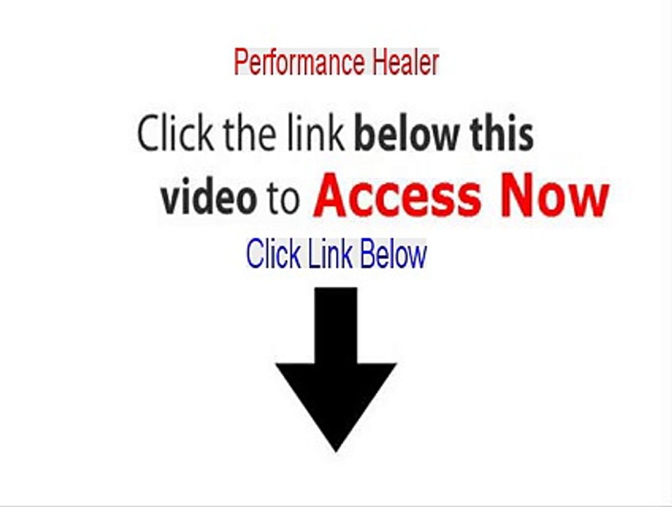 Performance Healer Review - Video Review