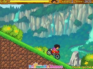 Dora Motorcycle Race Game - princess girl games - girl games