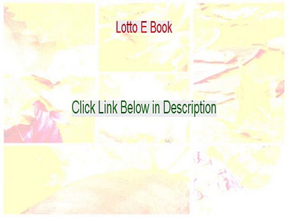 Lotto E Book Free Download [lotto black book ebook 2015]