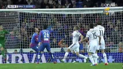 ريال مدريد يتقدم 2/0 علي ليفانتي في الشوط الأول