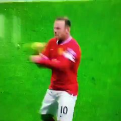 Célébration de but de Wayne Rooney : KO (MU-Tottenham)