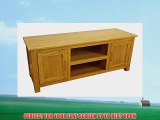 OAKLAND - CHUNKY OAK EXTRA LARGE XL WIDE PLASMA TV DVD VIDEO UNIT CABINET STAND ASSEMBLED