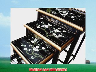 Chinese Oriental Furniture - Blossom Nest of Tables