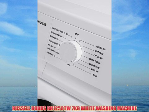 RUSSELL HOBBS RH1250TW 7KG WHITE WASHING MACHINE