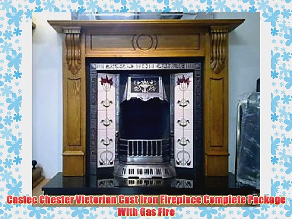 Castec Chester Victorian Cast Iron Fireplace Complete Package With Gas Fire
