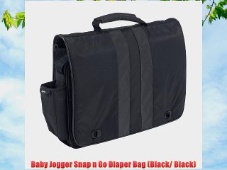 Baby Jogger Snap n Go Diaper Bag (Black/ Black)