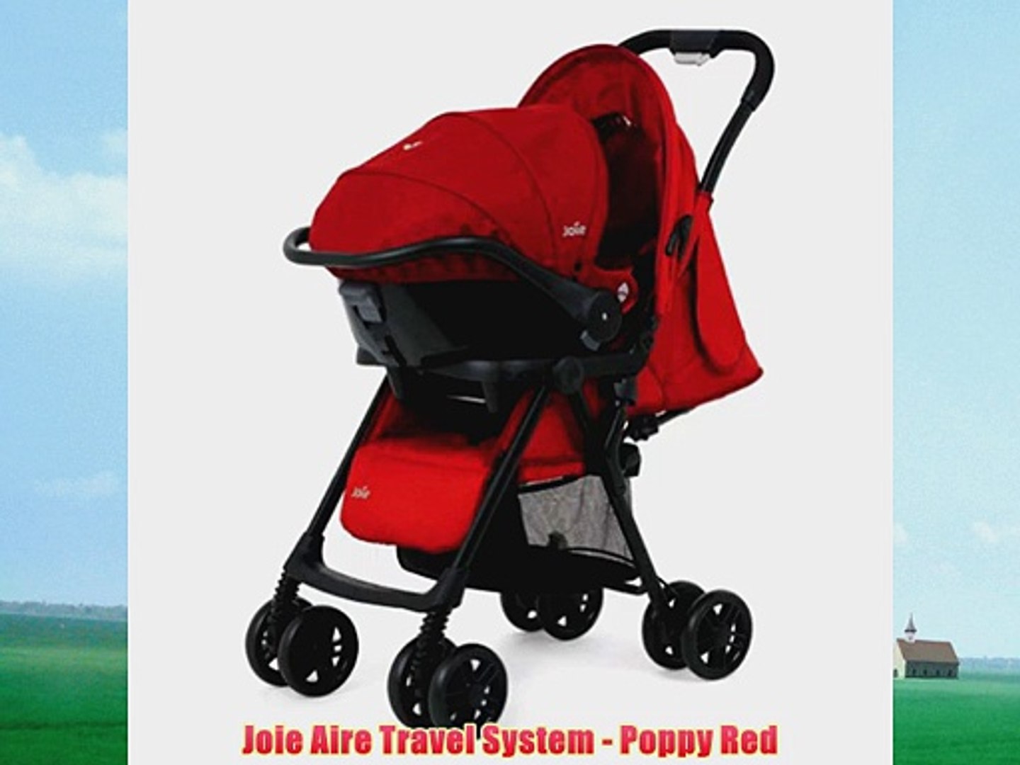 joie pram red