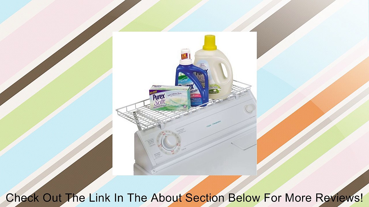 Household Essentials Over-The-Washer Storage Shelf, White Review