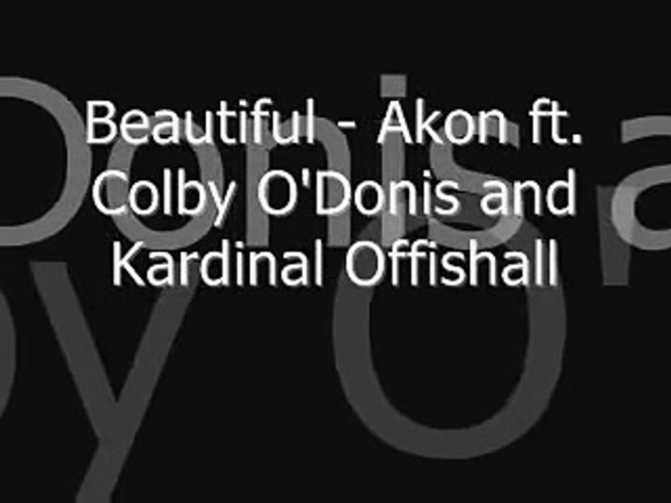 akon - beautiful (lyrics on screen)
