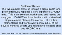 Sony VCL-M3358 58mm Close Up Lens for the DCR-VX2100 Review