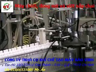 Dây chuyền chiết đóng nút và siết nắp chai congnghebaovinh.com