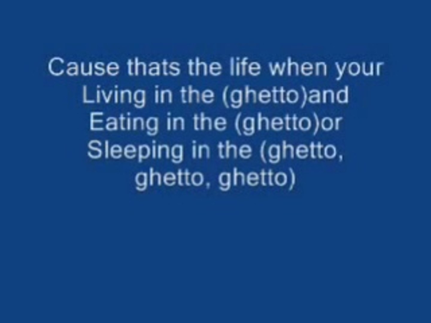 ⁣Akon Ghetto - Lyrics (HQ)