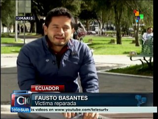 Ecuador cumple reparación de victimas a violaciones de DDHH
